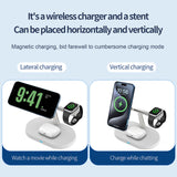 3in1 Magnetic Wireless Charger Stand For IWatch AirPod 15 14 13 16