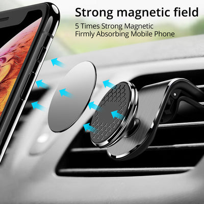 Magnetic Car Phone Holder Air Vent Magnet Mount Smartphone Phone Holder Car Rotation Bracket null