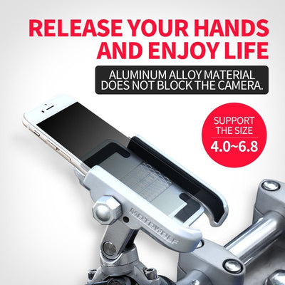 DEROACE Bicycle Phone Holder Universal Support Telephone Handlebar Mount Bracket Electric Vehicle Aluminum alloy Phones Holders null