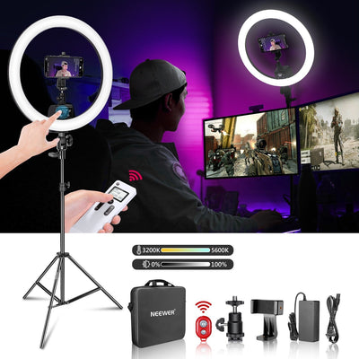 18 Ring Light LED Fill Light Mobile Phone Video Shooting Photo Photography Light null
