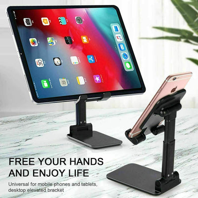 Cell Phone Stand Tablet Mount Fordable Desktop Holder Cradle Dock Mobile Phone Phone Holder Stand, Desktop Cell Phone Holder For IPad Tablet Desk Holder null
